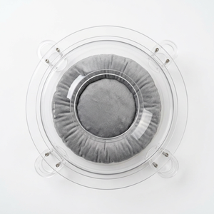 Étagères murales pour chats en bois massif de qualité supérieure, système d'escalade mural modulaire pour chats à faire soi-même avec lit en forme de capsule spatiale - Product Image 3