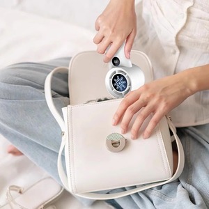 พัดลมมือถือไร้ใบพัดพัดลมเทอร์โบขนาดเล็กพกพาได้พัดลมความเร็ว199พัดลมลมสูงกลางแจ้งมินิจอแสดงผลดิจิตอล - Product Image 3