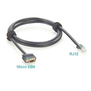 สายเคเบิลเซ็นเซอร์แบบอนุกรม Micro-D <span class=keywords><strong>DB9</strong></span> ถึง <span class=keywords><strong>RJ12</strong></span> 6P6C SPS ใช้แทนกันได้กับ EMC 038-003-085 038-003-623 สำหรับระบบจัดเก็บข้อมูล CX3 CX4 VNX Clarion - Product Image 4
