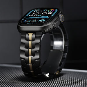 アイアンマンパターンステンレス鋼Apple <span class=keywords><strong>Watch</strong></span>バンドシリーズ10 46mm 45mm 44mm 42mm Apple <span class=keywords><strong>Watch</strong></span> Ultra 49mm用スチールウォッチストラップ - Product Image 4