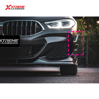 XTREME Kit carrosserie de mise à niveau en fibre de carbone sèche, comprenant canards latéraux de pare-chocs avant et déflecteurs de pare-chocs, pour BMW G16 840i M850i Série 8 (2019-2023)