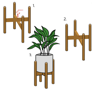 Support de plante en <span class=keywords><strong>bois</strong></span> d'acacia réglable, décoration nordique moderne pour la maison, <span class=keywords><strong>jardinière</strong></span> en <span class=keywords><strong>bois</strong></span>, support de Pot de fleur, support de plante moderne - Product Image 2