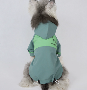 Manteau imperméable pour animaux de compagnie, imperméable à capuche pour chien, coupe-vent pour chat, veste à quatre pattes pour le printemps, l'été et l'automne - Product Image 2