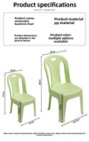 Chaises en polypropylène Chaises de restaurant Terrasse Chaises d'extérieur Chaise monobloc Chaises en plastique pour l'extérieur Polypropylène
