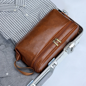 Bolsa de Aseo de Viaje de Lujo Estilo Ejecutivo, Bolsa de Maquillaje de Cuero PU para <span class=keywords><strong>Hombre</strong></span>, Bolsas y Estuches de Cosméticos - Product Image 3
