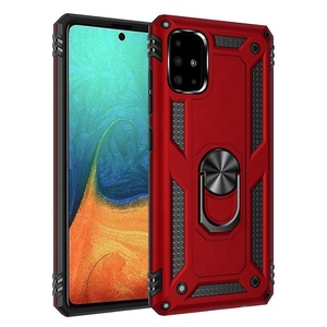 Articoli caldi custodia per telefono con anello in metallo moderno ed elegante per Samsung Galaxy <span class=keywords><strong>A71</strong></span> <span class=keywords><strong>Cover</strong></span> posteriore magnetica per Samsung A51