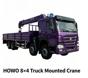 Grue montée sur camion Sinotruk 8x4, fournie directement par l'usine, avec accessoires <span class=keywords><strong>de</strong></span> sécurité personnalisés, grue télescopique hydraulique anti-surcharge - Product Image 6