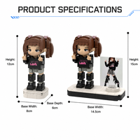 Blocs de construction personnalisés, figurine personnalisée avec photo, modèle 3D DIY pour la décoration de la maison, cadeau d'anniversaire unique, OEM