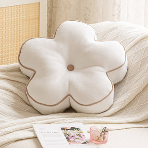 Cojín de silla con forma de flor irregular, cojín de puf, alfombra para sala de estar, futón, decoración de cabecero de dormitorio, almohada - Product Image 4