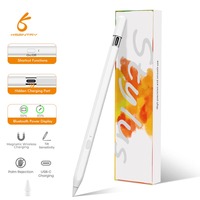 Stylet capacitif magnétique actif pour tablette, pointe remplaçable en POM de 1,7 mm, rejet de la paume, détection d'angle d'inclinaison, chargeur sans fil USB-C