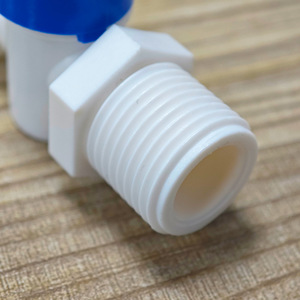 Válvula de bola de 4 a 2 puntos con rosca externa para purificador de agua, conector de tubería de PE de 1/2 pulgada, presión de funcionamiento de 100 Psi - Product Image 2