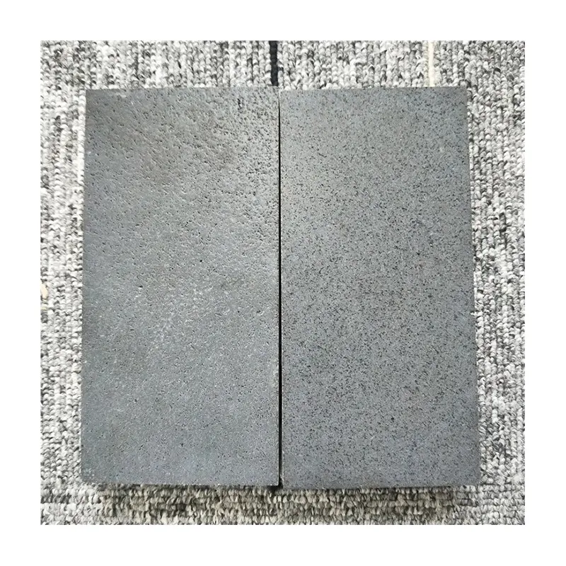 Construction material cheap price hainan black natural basalt stone honed surface