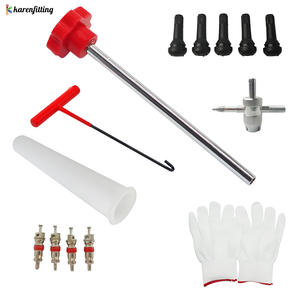 Kit de Herramientas para Instalación de Válvulas, Estuche Metálico Resistente, Herramienta de Reparación de Neumáticos de Goma, Extractor de Válvulas, Accesorios para Automóviles - Product Image 5