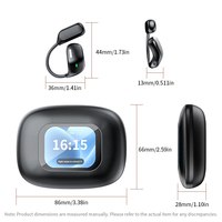 Écouteurs Traducteurs Bluetooth Intelligents avec Écran Tactile LED Couleur et Traduction Sans Fil en Temps Réel pour Voyages et Affaires