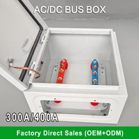Boîte de distribution d'alimentation de barre omnibus AC/DC DC 1 en 3 sorties boîte de combinaison 300A 400A boîte de jonction pour le stockage d'énergie solaire nouvelle