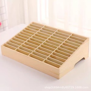 Wooden <b>Wall</b> <b>Mounted</b> <b>Storage</b> Box 4 Layers Rectangle Multipurpose Mail Key Organizer Home Office Use - Product Image 5