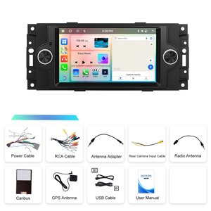 Podofo pour Jeep Chrysler 300C Dodge RAM 6.2 ''Android autoradio autoradio 6 + 128G/4 + 64G sans fil Carplay/Android Auto GPS/WiFi - Product Image 6