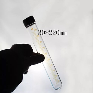 Tube à essai en verre 30x220mm avec graduations pour usage en laboratoire - Product Image 1