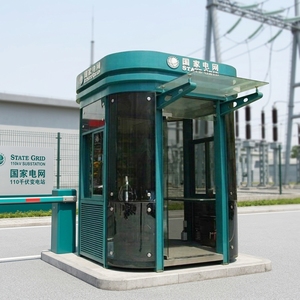 Cabina Portátil para Boletos y Seguridad, Fabricada con Vidrio Templado y Acero de Canal, Ecológica y Eléctrica - Product Image 1