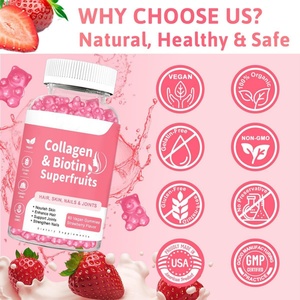 Gomitas Multivitamínicas de Frutas para el Cuidado de la Piel con Zinc, Biotina y Colágeno, Gomitas Multivitamínicas Personalizadas para Mujeres, Gomitas Herbales - Product Image 3