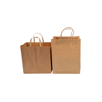 Sac cadeau en papier kraft brun classique de luxe, écologique, durable, biodégradable, recyclable, impression offset, logo personnalisé