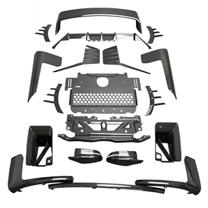 Nouveaux kits carrosserie en fibre de carbone sèche brillante à tissage sergé style M-Performance pour conversion de voiture M2 G87 2023-UP : spoiler, diffuseur, rétroviseurs - Product Image 1