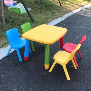 Tables et chaises en plastique <span class=keywords><strong>de</strong></span> couleur pour enfants, 12 pièces, pour l'entraînement et les marches - Product Image 2