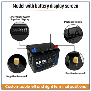 OEM 공급업체 12V 55Ah 자동차 시동 배터리 APP 스마트 블루투스 비상 시동 기능 800CCA 스타트 스톱 배터리 - Product Image 4