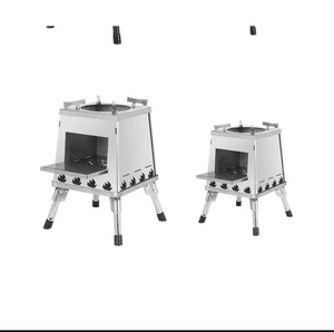 Poêle à bois moderne autoportant portable à haute efficacité en fonte pour la cuisson, le camping en plein air, la <span class=keywords><strong>cheminée</strong></span> et le chauffage intérieur - Product Image 4