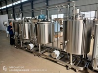 Équipement de brassage compact en acier inoxydable SUS304, ensemble de fermentoirs et de chaudières de 500L, 1000L, 2000L