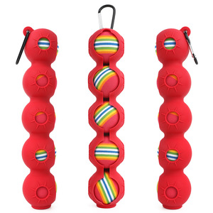 AMEYXGS <b>Golf</b> Ball Bag EVA Foam Portable With Hook Colorful Practice <b>Golf</b> Balls 5-Pack - Product Image 5