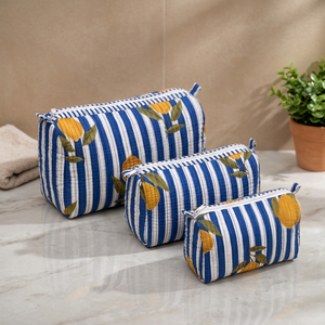 Bolsa de Viaje Portátil para Mujer de Gran Capacidad, Bolsa de Viaje Acolchada con Diseño Floral de Tulipanes, Bolsas de Cosméticos Suaves de Algodón - Product Image 3