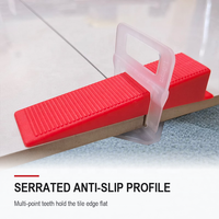 Vente en gros de cale de nivellement pour carrelage en PP réutilisable de 83 mm, antidérapante, à surface dentelée, pour l'installation de carrelage mural et au sol, sac de 100 pièces
