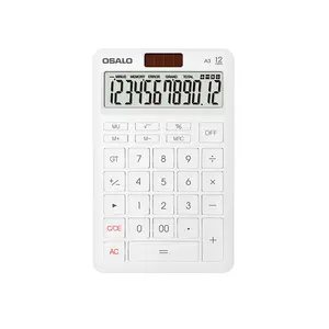 Mini Calculator Zakelijke 12-cijferige Display Desktop Calculator Ondersteuning Aangepaste Zonne-Energie Calculator Logo