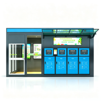Station de tri des déchets modulaire et évolutive avec compartiments extensibles pour répondre aux besoins de recyclage des communautés en croissance.