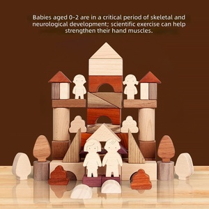 Giocattoli Educativi di Alta Qualità per Bambini, Blocchi da Costruzione 'Famiglia Felice', 56 Pezzi Grandi, Set di Blocchi per l'Educazione Precoce - Product Image 3