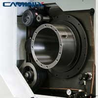 Torno CNC de 2 Ejes para Roscado de Tuberías de Alta Resistencia, Torno Horizontal Automático con Sistema de Control Fanuc GSK