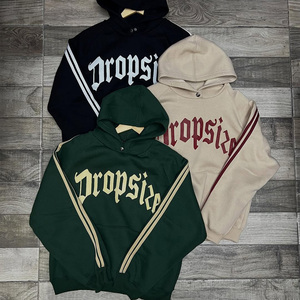 Fabricante de impresión personalizada de gran tamaño DTG Sudadera con capucha elegante Casual Streetwear 100% algodón Terry Drop Shoulder Hoodies al por mayor Hombres - Product Image 4