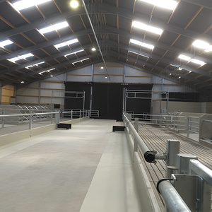 Q355 ASTM Structures en acier préfabriquées Prix concurrentiel Compartiments pour vaches laitières Léger Pliage Coupe soudée Bâtiment de ferme Atelier Entrepôt - Product Image 4