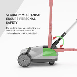 Cortacésped Eléctrico Industrial con Mango Telescópico de 20V, Cortadora de Césped de Empuje de 1000mm, Ancho de Corte de 2-15cm, para Hogar, Patio y Pasto - Product Image 4
