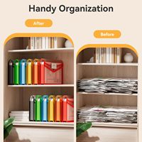 SHIRLEY YA Classeur A4 transparent en PVC, style enveloppe, organiseur de documents d'examen pour étudiants