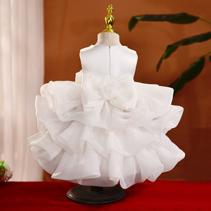 Abito da Principessa per Primo Compleanno, Vestito da Cerimonia con Fiori per Bambine, Costume da Ballo per Natale, Abbigliamento per Bambini all'Ingrosso - Product Image 2