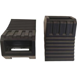 Hotsales HDPE Support En Acier WheelChock En Plastique Camion Remorque De Voiture <span class=keywords><strong>Cale</strong></span> De Roue Stopper avec Support En Métal - Product Image 5