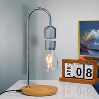 Lampe de table flottante magnétique directe d'usine, lampe flottante, lumière lévitante pour cadeau et décoration avec chargeur sans fil
