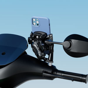 <span class=keywords><strong>Support</strong></span> de téléphone pour moto Kewig, flexible, antichoc, en alliage d'aluminium, anti-vibration, pour rétroviseur, fixation rapide - Product Image 6