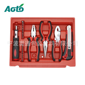 Kit d'outils ménagers Acto ATCT-001, type tiroir portable avec marteau, tournevis, ruban à mesurer, niveau, ciseaux - Product Image 2