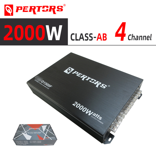 Car Audio Amplifer , Power 4 Channel Amplifer Q-PERTORS -D1500F FOUR Channel Amplifer