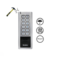 Wateperoof Control de acceso de puerta Cerradura de puerta de tarjeta inteligente Wiegand 125KHz 13,56 MHz Lector de tarjetas Cerraduras de código