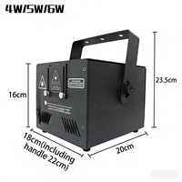 Projecteur laser de scène RVB pleine couleur 5-6W avec animation, indice de protection IP33, en alliage d'aluminium thermolaqué, contrôle ILDA DMX512 via application, intensité variable, pour DJ