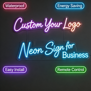 Panneau publicitaire personnalisé en néon LED, panneau néon personnalisé bon marché et étanche pour bar, boutique - Product Image 1